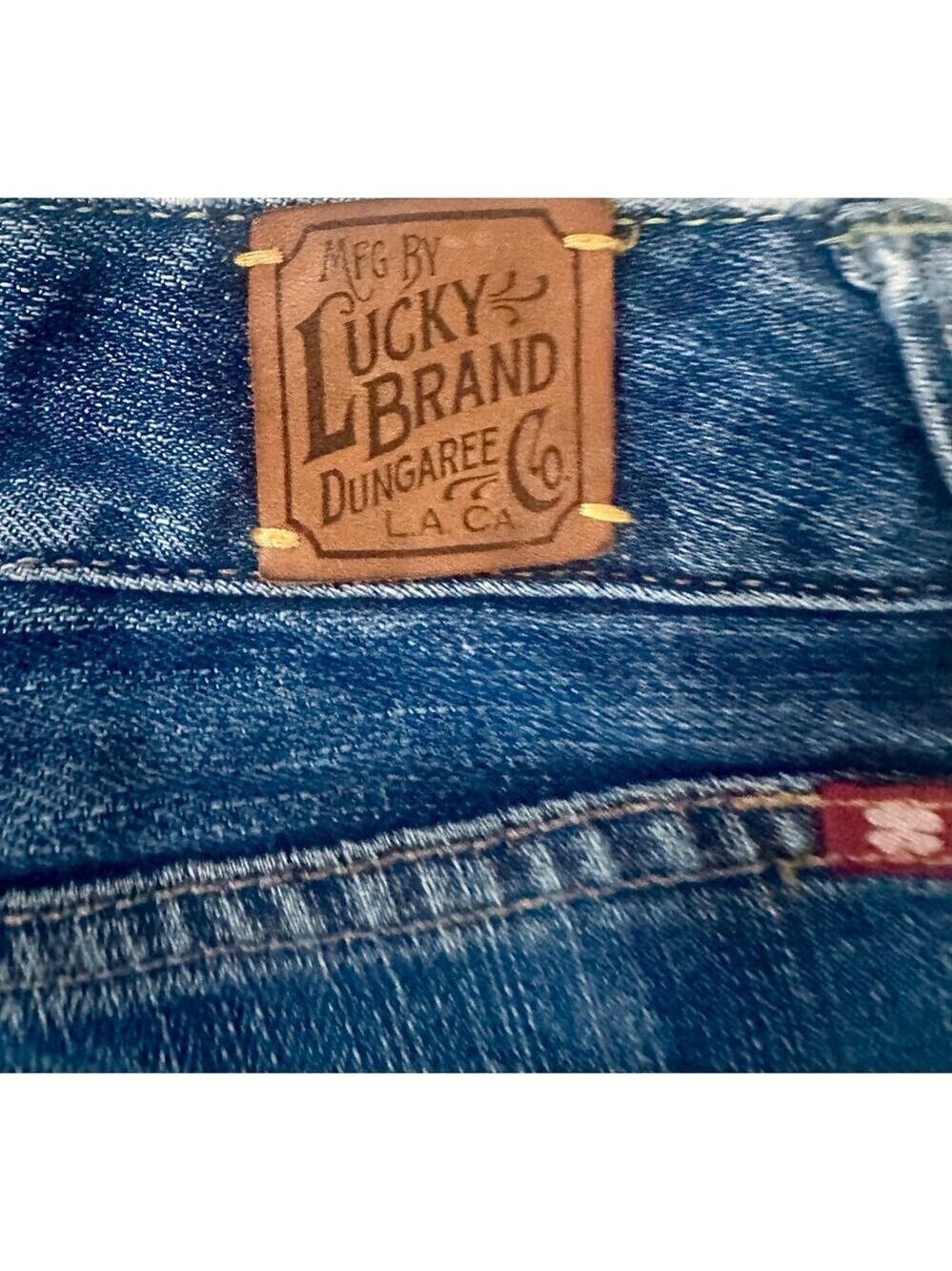 Vintage Lucky Brand Lola Bootcut Jeans 29 Embroidered Pockets Y2K Boho - Picture 9 of 15